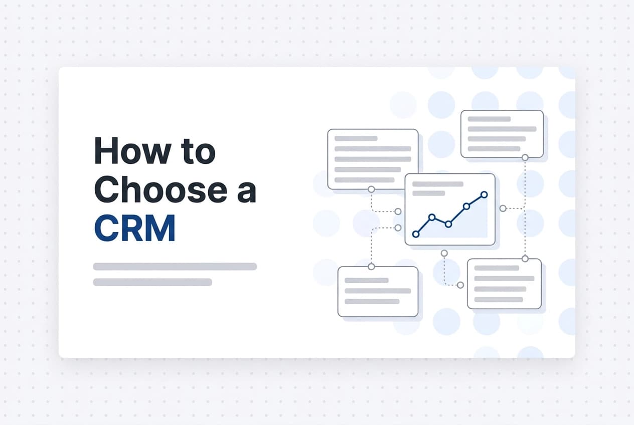 Professional header image for list-based article: How to Choose a CRM for a Home Service Business: Five Que...